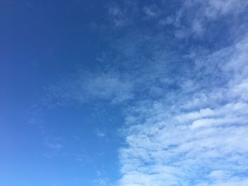 Low angle view of clouds in sky