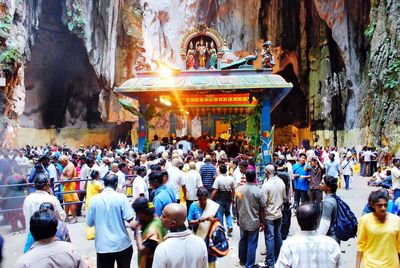 People in temple