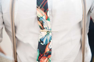 Close-up of man in shirt and tie