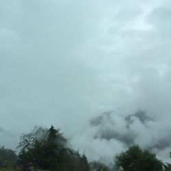 Low angle view of cloudy sky