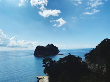 Scenic view of sea against sky