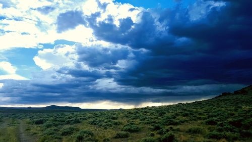 Scenic view of landscape against sky