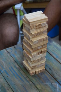 Stack of hand