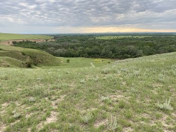 Scenic view of landscape against sky