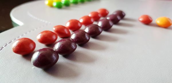 Close-up of cherry tomatoes on table