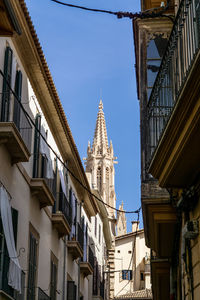 Low angle view of buildings against sky