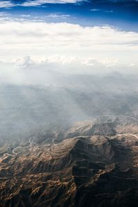 Aerial view of landscape against sky