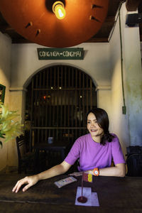 Her first experience was at a coffee shop in the very beautiful and peaceful town of hoi an. vietnam