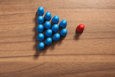Close-up of balls on table