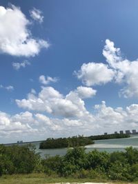 Scenic view of river against sky