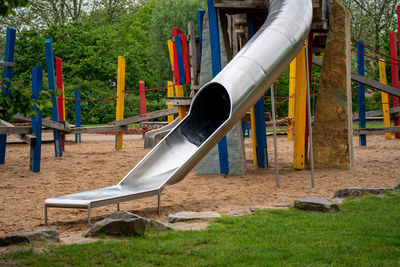 Colorful kids playground in the park