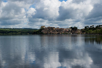 Scenic view of river against sky