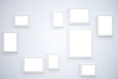 White wall in museum