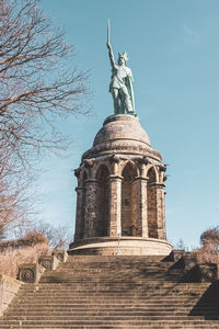 Low angle view of statue