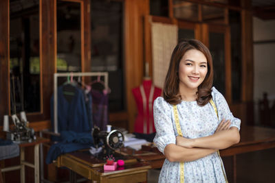 Portrait of a smiling young woman