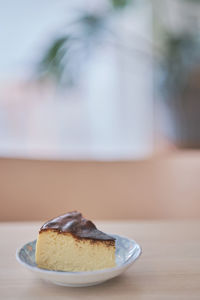 Close-up of cake on table