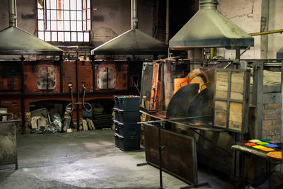 Interior of old abandoned factory