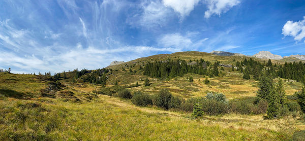 Panoramic view of landscape against sky