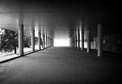 Empty corridor of building