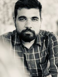 Portrait of bearded young man