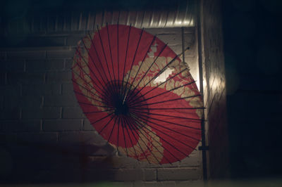 Close up of multi colored wall