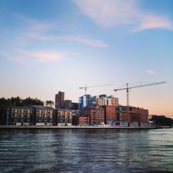 River with buildings in background