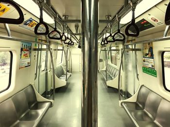 Interior of train