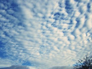 Low angle view of clouds in sky