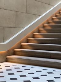 Low angle view of staircase in building