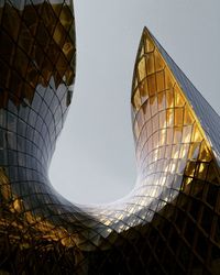 Low angle view of buildings against sky