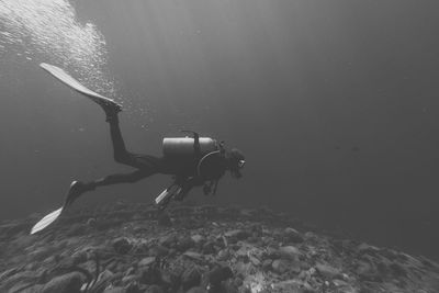 Scuba diving in sea