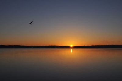 Scenic view of sunset sky