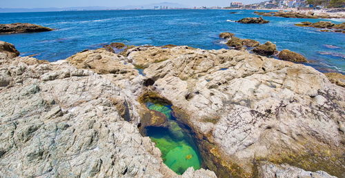 Rocks on beach