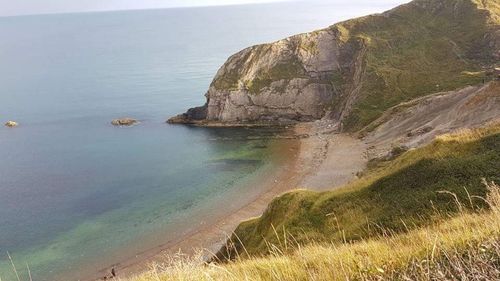 Rock formations at seaside