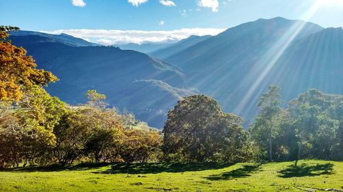 Scenic view of landscape against sky