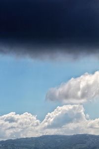 Low angle view of clouds in sky