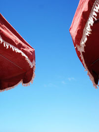 Low angle view of blue sky