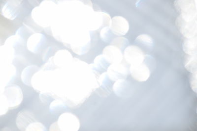 Defocused image of lights