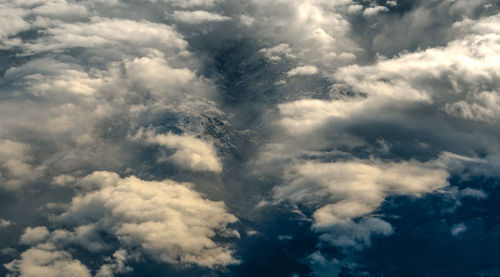 Low angle view of clouds in sky