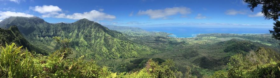 Panoramic view of landscape against sky