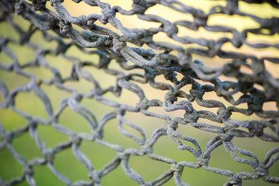 Full frame shot of fishing net