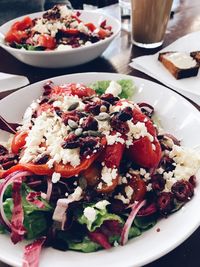 Close-up of salad in plate