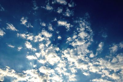 Low angle view of cloudy sky