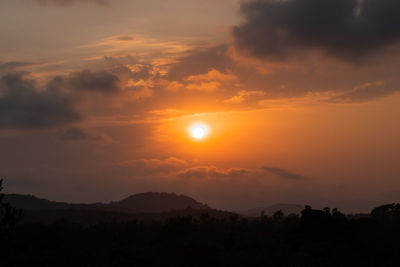 Scenic view of sunset sky