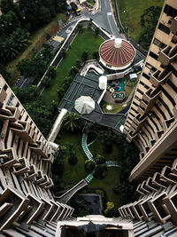 High angle view of cityscape