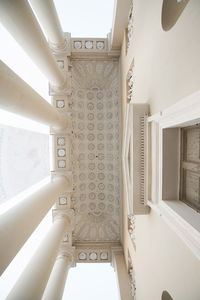 Low angle view of ceiling of building