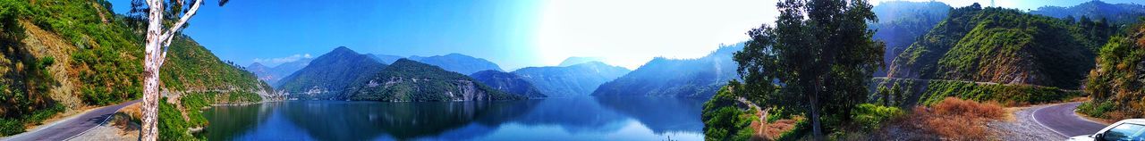 Panoramic view of lake