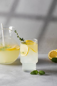 Close-up of drink on table