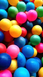 Full frame shot of colorful balloons