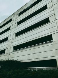 Low angle view of modern building against sky